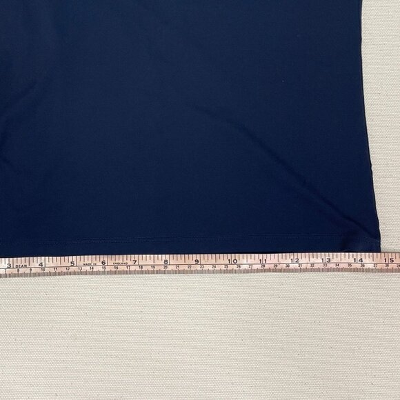 Blumarine Jea Navy Blue V-Neck Top Sailboat Design Size Small Stylish Casual - Picture 8 of 12